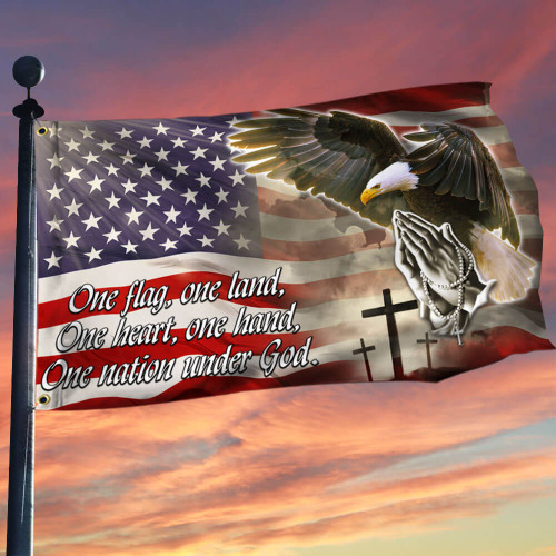 American Eagle Flag One Nation Under God Outdoor Decoration Flag