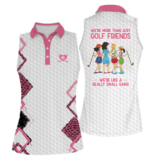 Golf Friends Nice Shot Team Short Color Sleeve Women Polo Shirt For Ladies Golf Shirt