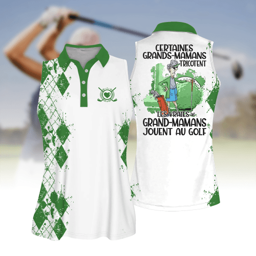 Certaines Grands-Grand-Mamans Tricotent Les Vraies Grand-Mamans Jouent Au Golf