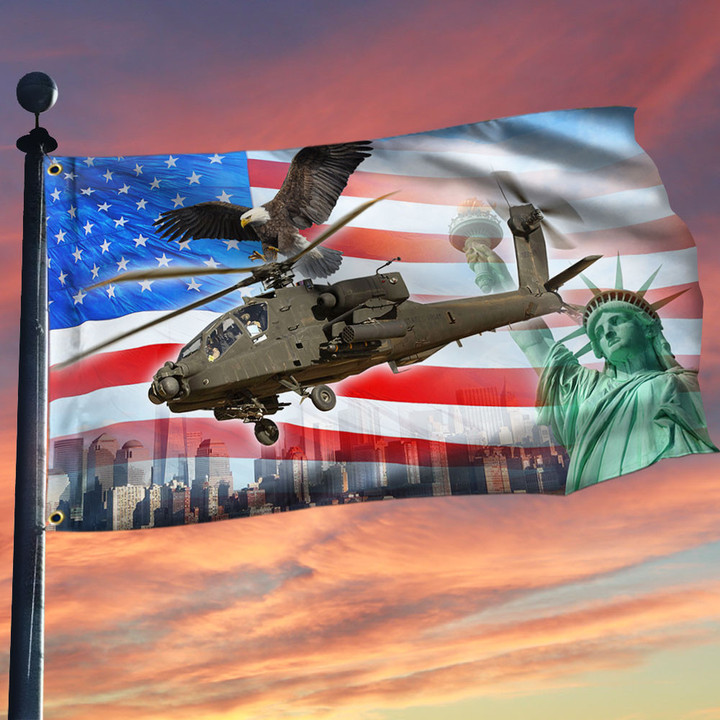 Boeing AH-64 Apache US Army Grommet Flag MLN124GF - 1