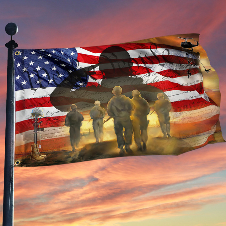 US Veteran We The People Memorial American Flag TPT77GFv1 - 1