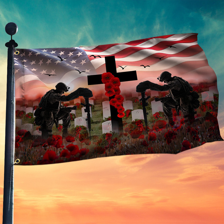 Memorial Day Grommet Flag United States Veterans BNN18GF - 1
