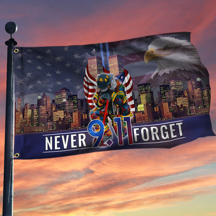 Patriot Day 911 Never Forget September 11th American Flag LHA1567GF - 1