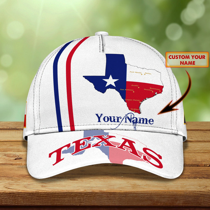 Texas  Personalized Name All Over Print Classic Cap