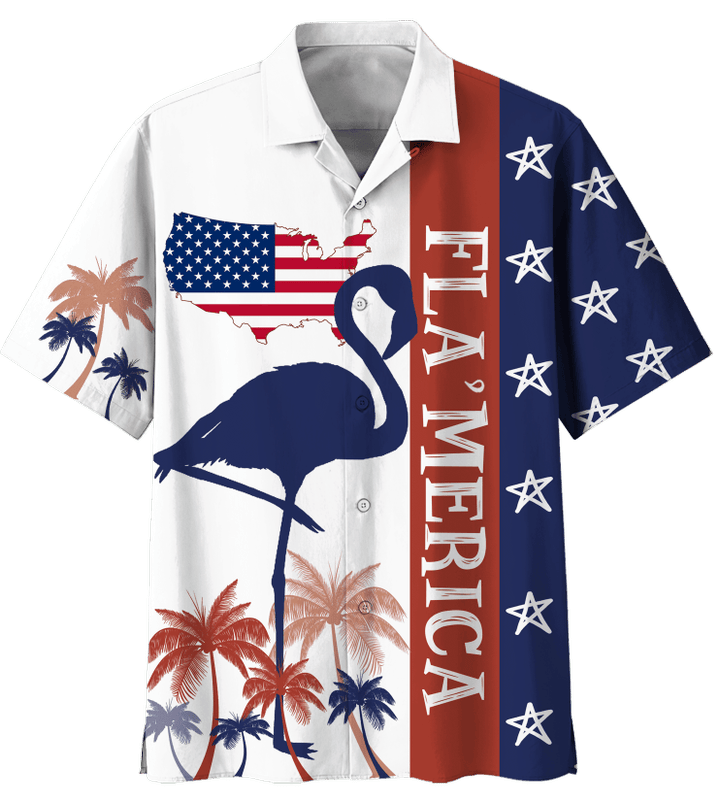 Flamingo Aloha Shirt Independence Day Is Coming Hawaiian Shirt For Men Women Pattern
