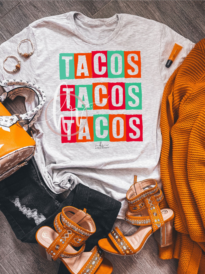 Hippie Clothes for Women Tacos Tacos Tacos Hippie Clothing Hippie Style Clothing Hippie Shirts