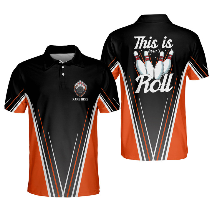 Custom Bowling Shirts for Men Funny Bowling Team Polo Shirts Mens Bowling Shirts Short Sleeve BOWLING-008 - 1