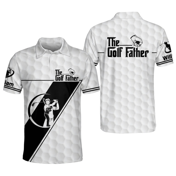 Personalized Funny Golf Shirts for Men The Golf Father Funny Golf Polo Lightweight Golf Polos GOLF-015 - 1