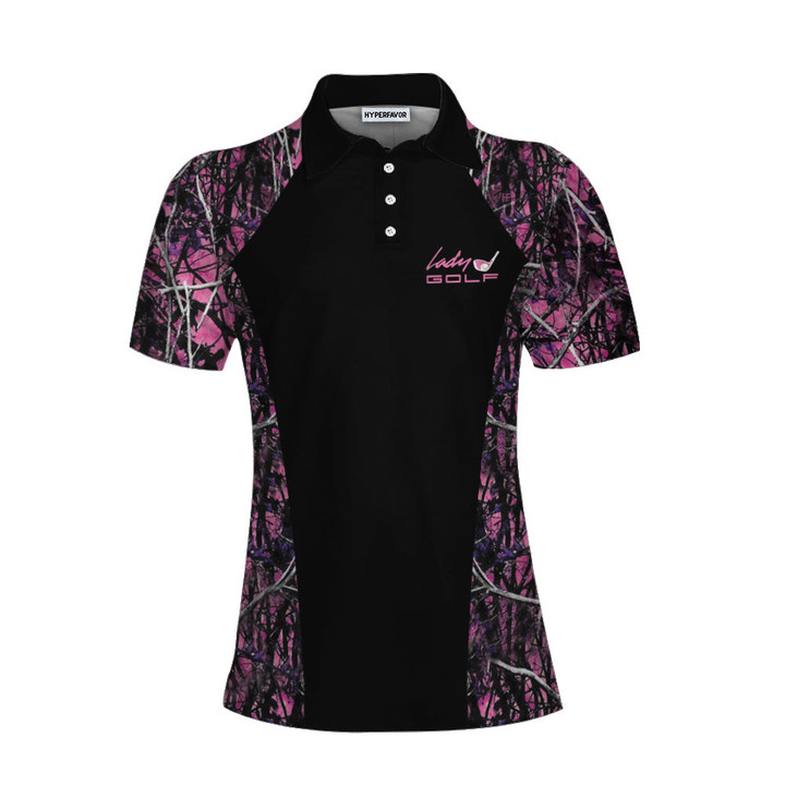 Im Not Swearing Im Using My Golf Words Camouflage Pattern Golf Short Sleeve Women Polo Shirt Golf Shirt For Ladies - 1
