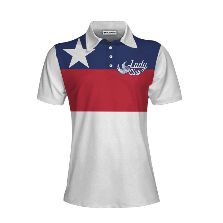 Lady Squad Texas Short Sleeve Women Polo Shirt Texas Golf Shirt For Women - 1
