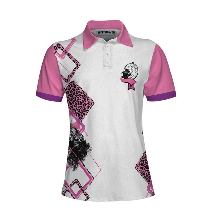 This Girls Got Drive Women Short Sleeve Polo Shirt Pink Leopard Golf Shirt For Female Golfers Best Golf Gift Idea - 1