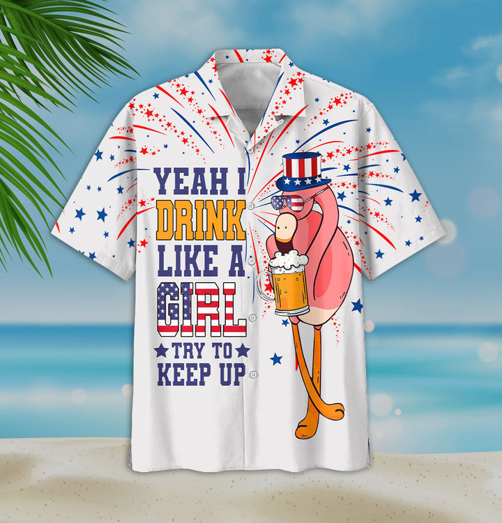 Familleus - Flamingo Hawaiian Shirt - Amazing presents for lovers this summer - 1