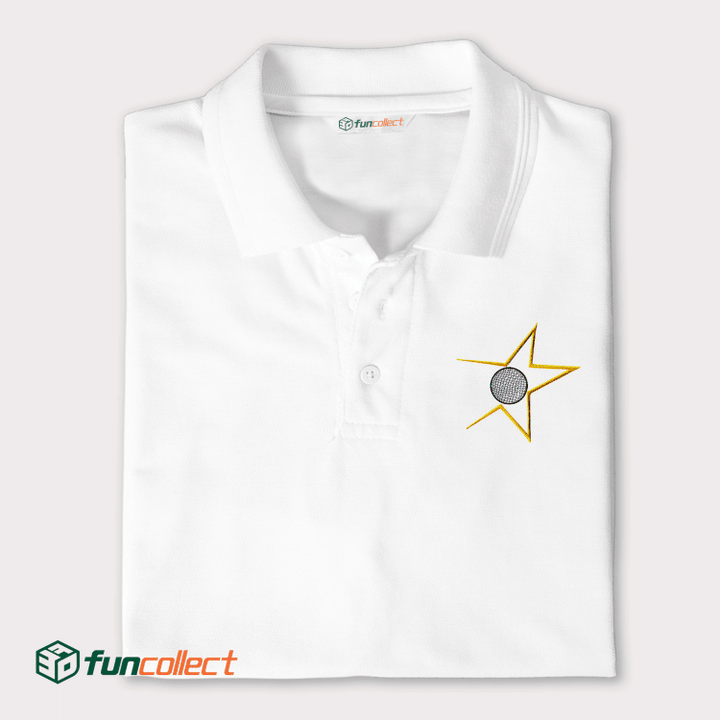 Golf Star Embroidery Polo Shirts For Women or Men
