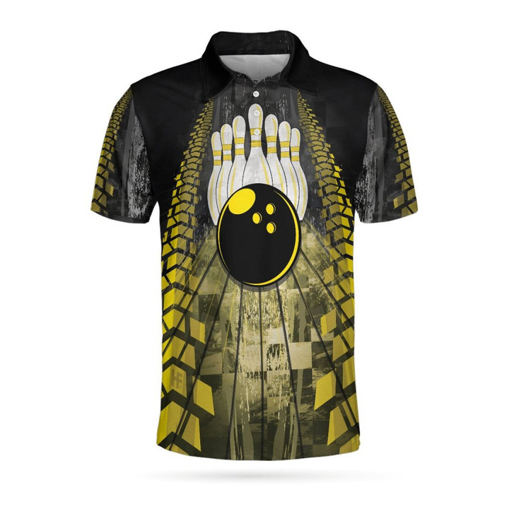 Bowling Bull Black And Yellow Short Sleeve Polo Shirt For Golf Polo Shirts For Men And Women - 2