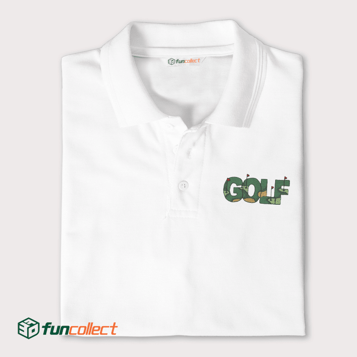 Golf Greens Embroidery Polo Shirts For Women or Men