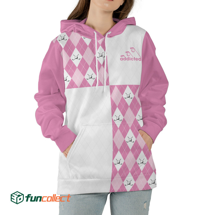 Pink Womens Golf Shirt Womens Golf Shirts Dry Fit Golfer Gift Hoodie Zipper Hoodie Shirt For Women