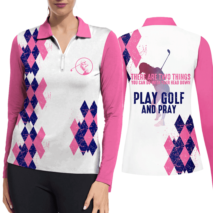 Womens Long Sleeve Golf Polo Casual Shirt