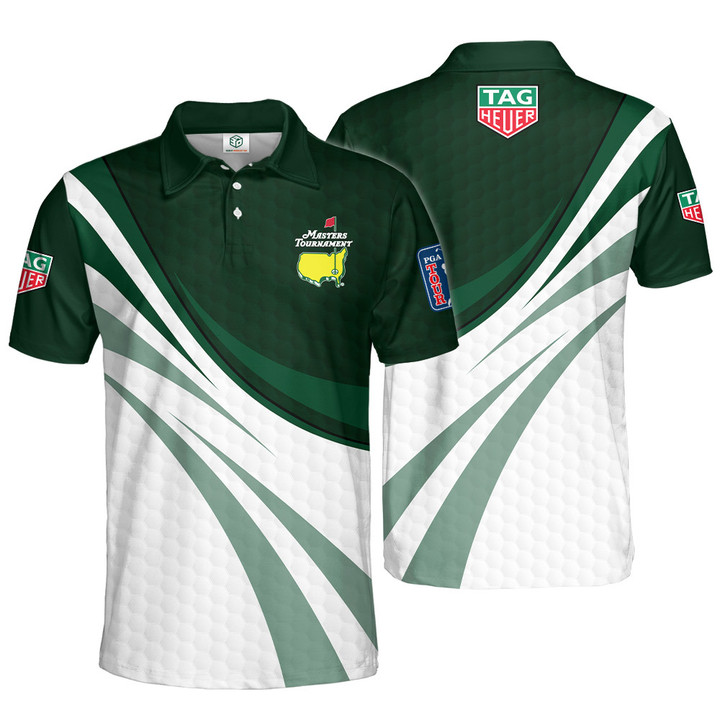 New Release Masters Performance Tech Green Polo TAG Heuer Clothing
