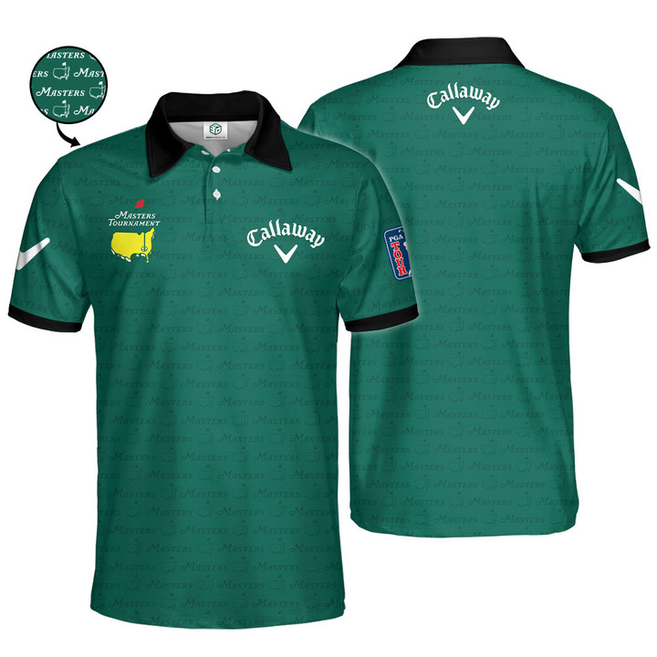 New Release Masters Performance Tech Green Polo Callaway Clothing V2