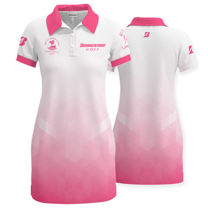 New Release V2 LPGA Tour Bridgestone Pink Golf Dress For Women