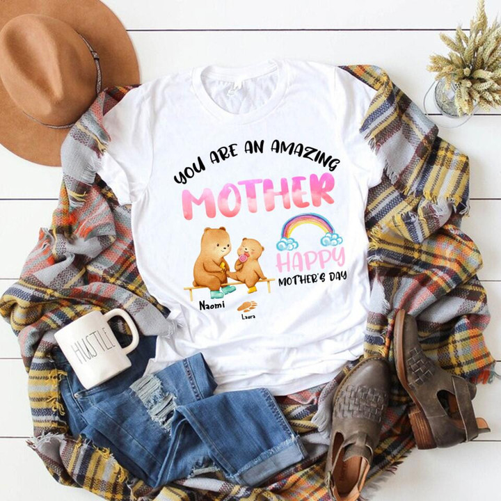 Personalized Bears TShirt Mum Gifts You Are An Amazing Happy Mother's Day Shirt