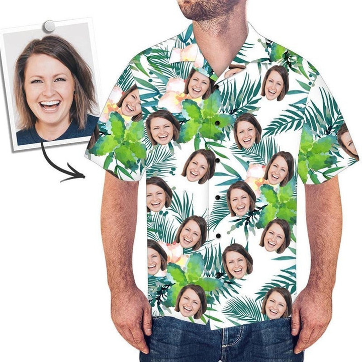 Custom Photo Hawaiian Shirt  For Men  Women  Adult  HWP1019 - 1