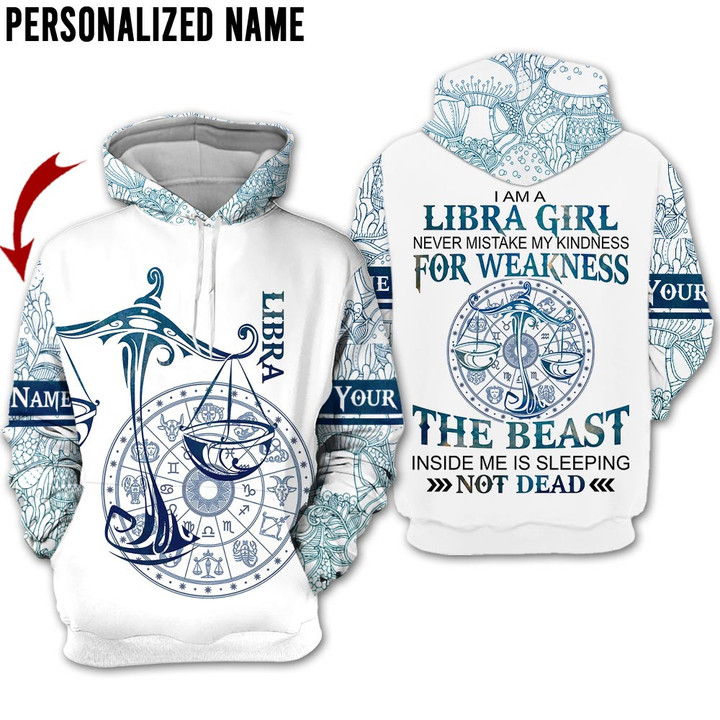 Personalized Name Horoscope Libra Shirt Girl The Best Pattern Turquoise Zodiac Signs Clothes