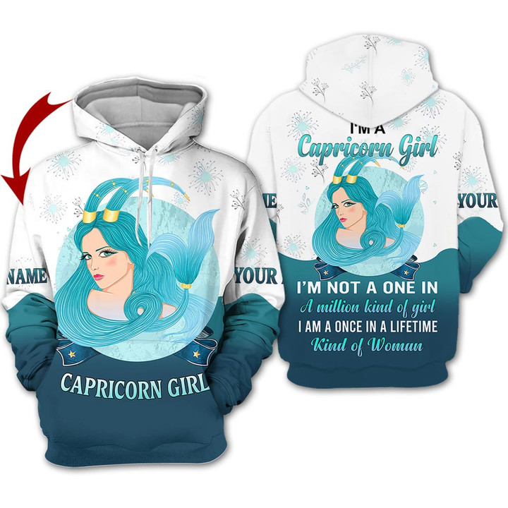 Personalized Name Horoscope Capricorn Girl Shirt Love Style Kind Of Woman Zodiac Signs Clothes Birthday Gift For Women