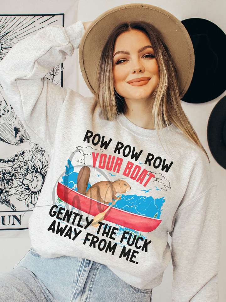 Hippie Clothes for Women Row Row Row your Boat Gently Away From Me Hippie Style Clothing Hippie Shirts Mens