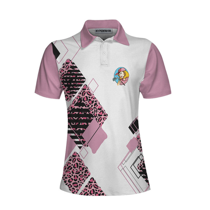 Youre Staring At My Putt Again Argyle Pattern Golf Short Sleeve Women Polo Shirt Best Golf Shirt For Ladies - 1