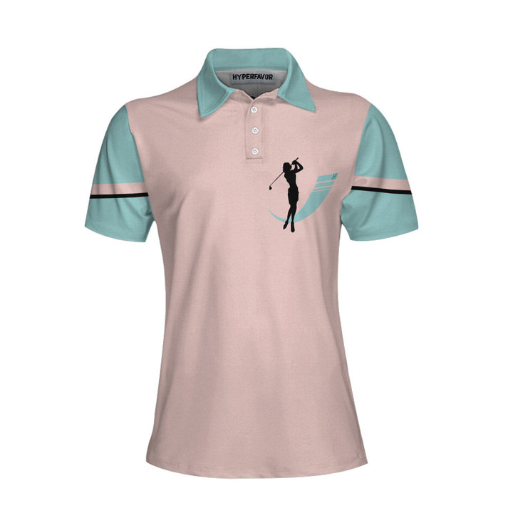 Do Not Make Me Use My Golfers Voice Golf Short Sleeve Women Polo Shirt Cool Golf Shirt For Ladies Unique Female Golf Gift - 1