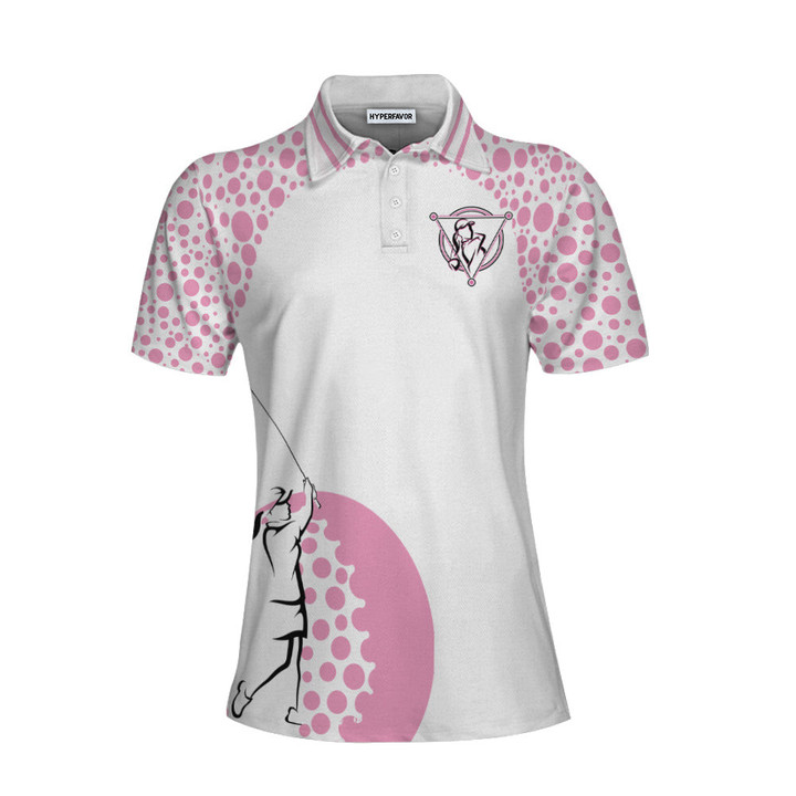 Empowered Women Empower Women Golf Pink Short Sleeve Women Polo Shirt Golf Shirt For Ladies Unique Female Golf Gift - 1