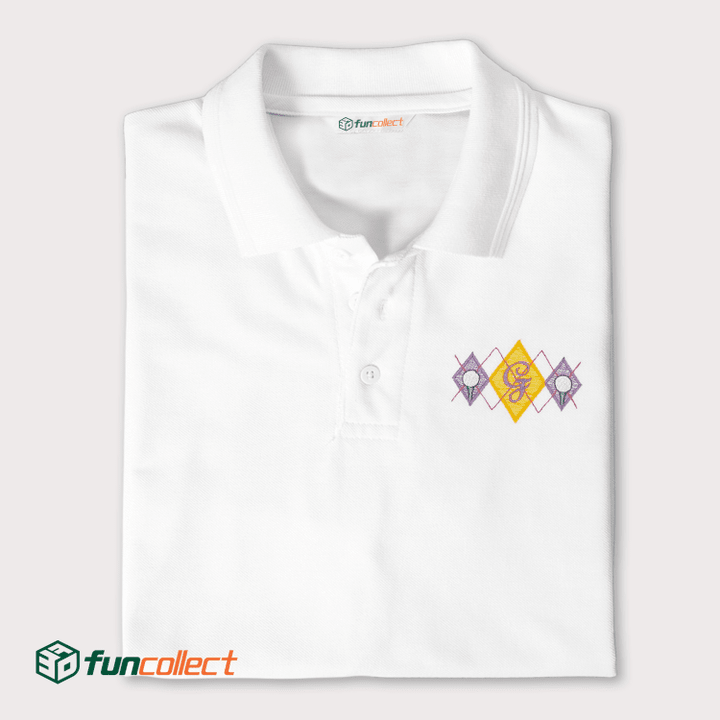 Argyle Crest Embroidery Polo Shirts For Women or Men