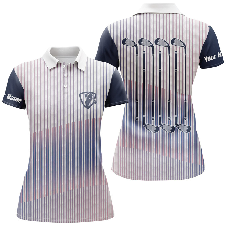 Womens Golf Sports Polo Custom Name Long Sleeves Shirt Ideal Gift For Golf Fans Golf Club TTN85 - 1