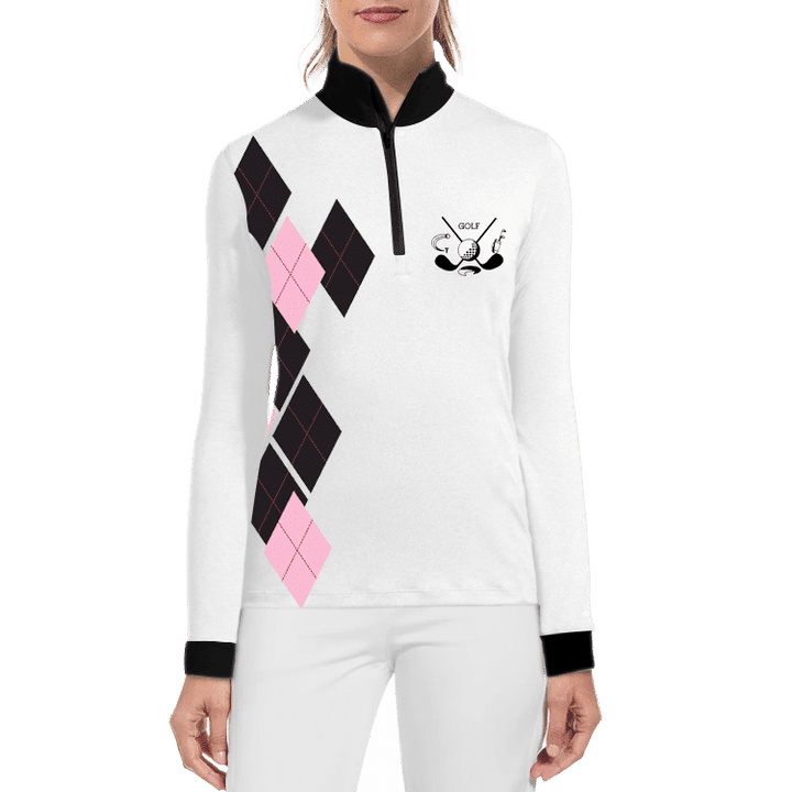 Womens Long Sleeve Golf Polo Shirt