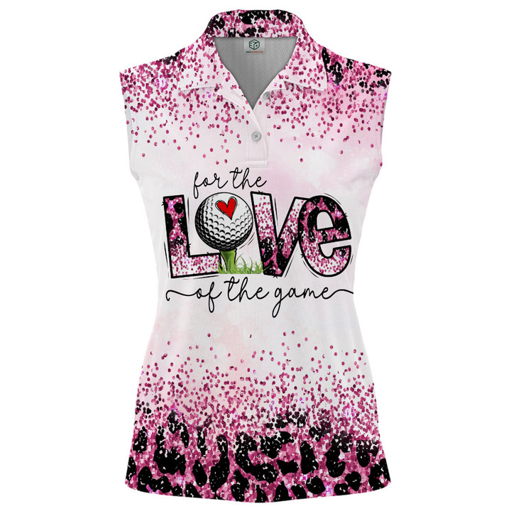 Golf Love For The Love Golf Of The game Leopard Golf Love Woman Polo Shirts