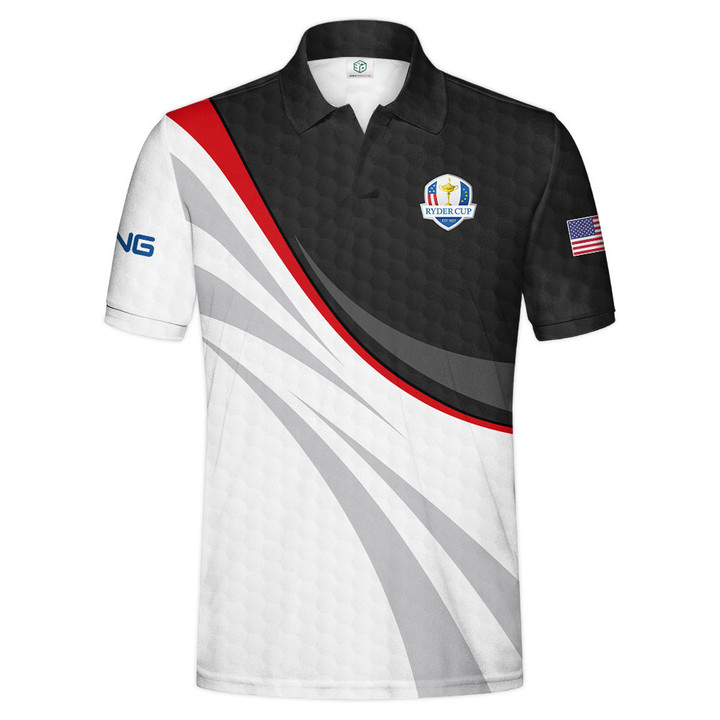 New Release Ping Ryder Cup Buttonless Polo & Long Sleeve Polo Shirt For Men QT140623RDA01PI