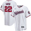 MLB Men's Washington Nationals Juan Soto Nike White Alternate Replica Player Jersey