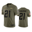Los Angeles Chargers LaDainian Tomlinson Nike Olive 2022 Salute To Service
