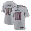 Mac Jones New England Patriots Nike Atmosphere Fashion Game Jersey - Gray