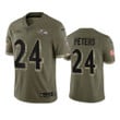 Marcus Peters Baltimore Ravens Nike Olive 2022 Salute To Service