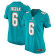 Melvin Ingram Miami Dolphins Nike Women's Home Game Player Jersey - Aqua