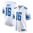 Men�s Detroit Lions Jared Goff #16 White NFL Jersey
