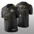 Men�s San Francisco 49ers George Kittle #85 Black Golden Vapor Limited Super Bowl LIV Jersey