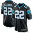 Men's Carolina Panthers Christian McCaffrey #22 Black Player Stitched Jersey