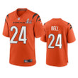 Men's Cincinnati Bengals Vonn Bell #24 Orange Super Bowl LVI Game Stitched Jersey