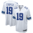 Men's Dallas Cowboys Amari Cooper #19 White Game Team Jersey