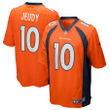 Men's Denver Broncos Jerry Jeudy #10 Orange Game Jersey