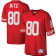 Men's Mitchell & Ness Jerry Rice Scarlet San Francisco 49ers Big & Tall 1990 Retired Player Replica Jersey