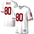 Men's Mitchell & Ness Jerry Rice White San Francisco 49ers Legacy Replica Jersey